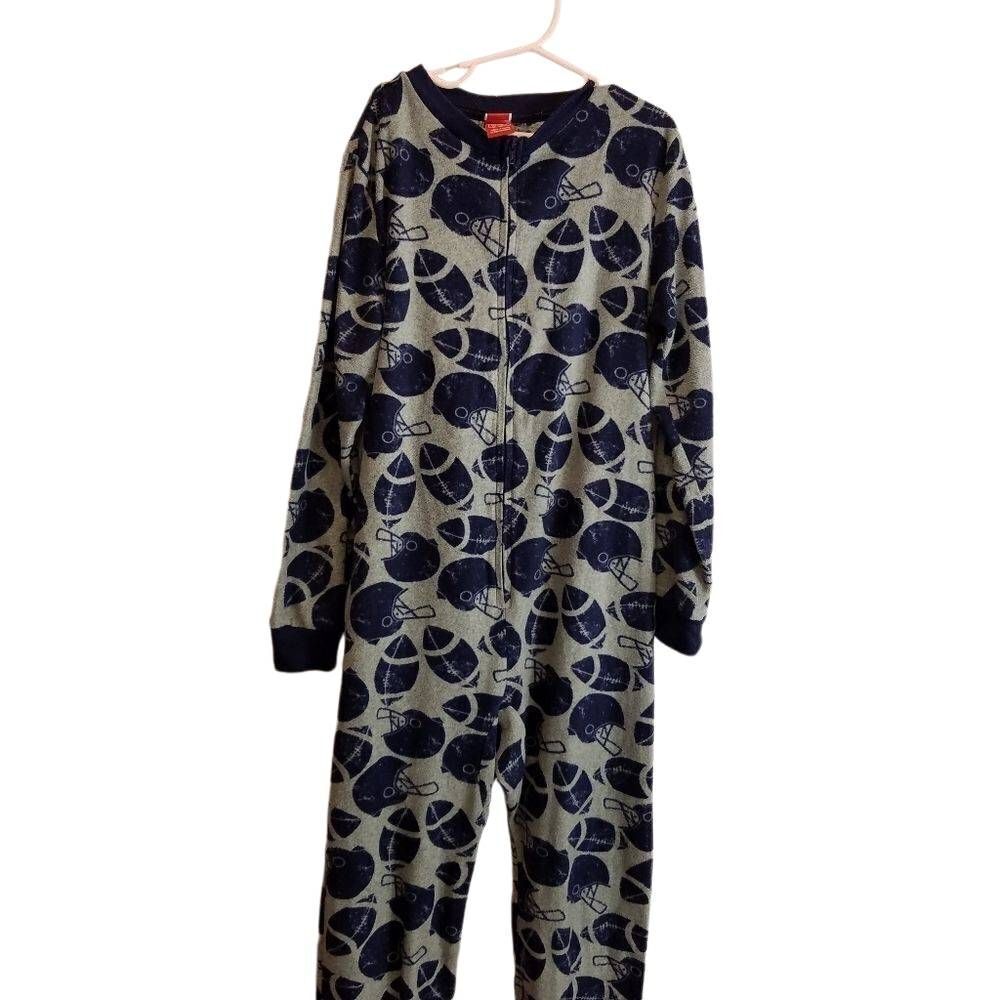 Football onsie pajamas M 8/10